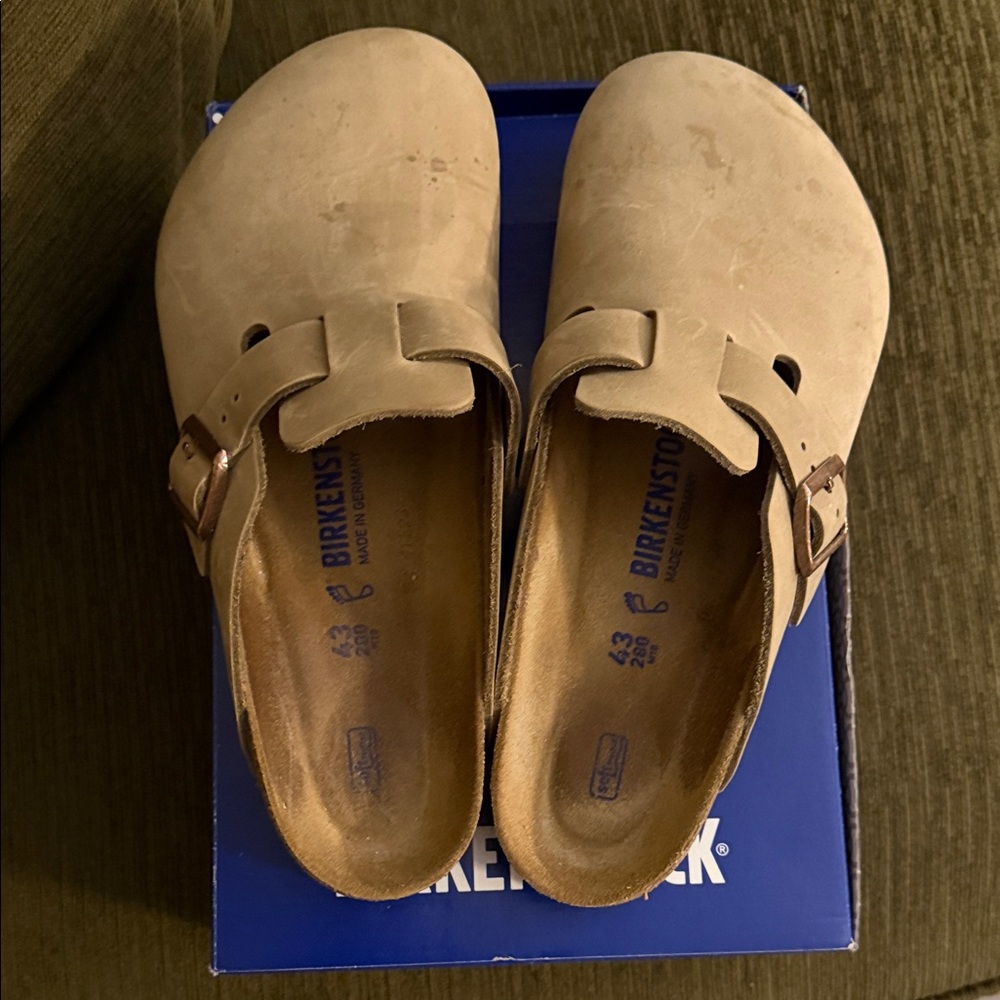 Birkenstock Beige Slip-On Clogs